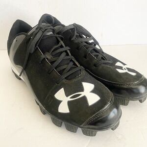 Under Armour Men's ‎ 13 Leadoff Low RM Baseball Cleats 1250077-001 Black Shoes